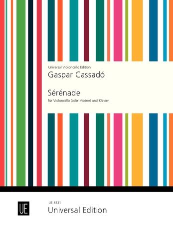 Cassadó Serenade for cello or violin and piano