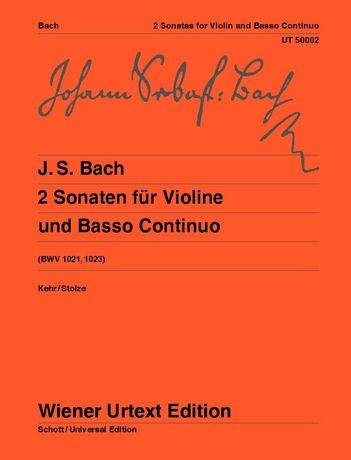 Bach 2 Sonatas for violin and basso continuo BWV 1021, BWV 1023