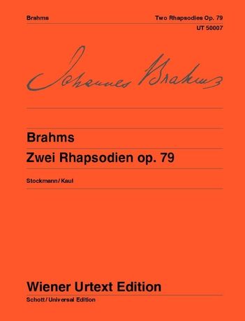 Brahms: 2 Rhapsodies for piano, Op. 79
