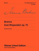 Brahms 2 Rhapsodies for piano - op. 79