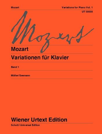 Mozart: Variations for piano Volume 1