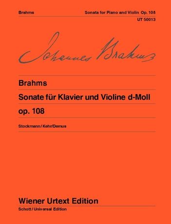 Brahms: Sonata for violin and piano - op. 108