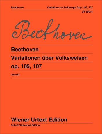 Beethoven Variations on Folk Song for piano and flute ad libitum - op. 105, 107