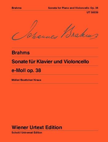 Brahms: Sonata for violoncello and piano - op. 38