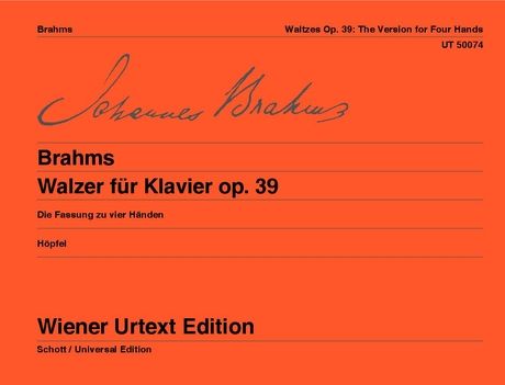 Brahms: Waltzes for piano 4 hands - op. 39