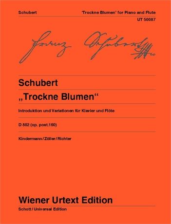 Schubert Introduction and Variations on "Trockne Blumen" for flute and piano - op. posth. 160 D 802