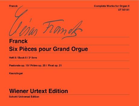 Franck: Complete Works for organ Volume 2 - op. 19-21