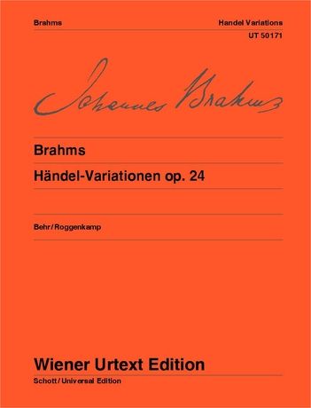 Brahms Handel Variations for piano - op. 24