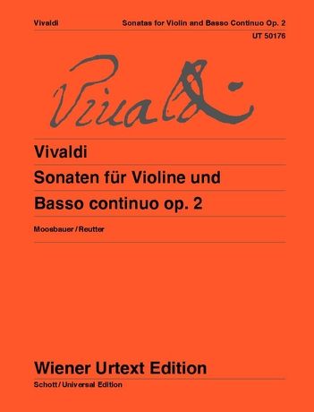 Vivaldi Sonatas for violin and basso continuo Opus 2