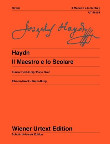 Haydn: Il Maestro e lo Scolare for piano 4 hands Hob. XVIIa:1