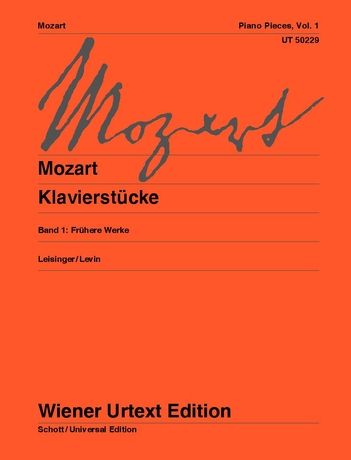 Mozart Klavierstücke (Piano Pieces) Volume 1