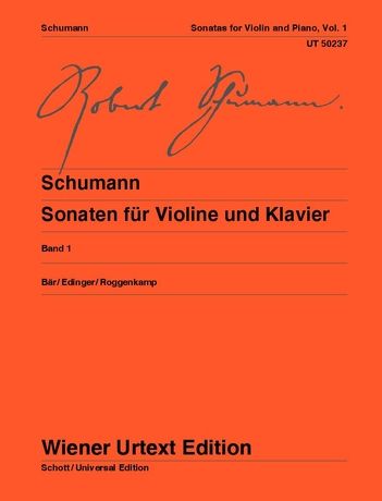 Schumann: Sonatas for violin and piano Volume 1