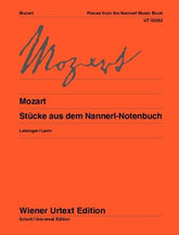 Mozart: Pieces from the Nannerl Music Book for piano