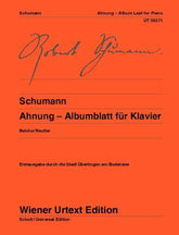 Schumann: Ahnung - Albumblatt for piano