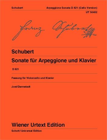 Schubert: Sonata for Arpeggione and Piano for cello and piano - op. posth. D 821