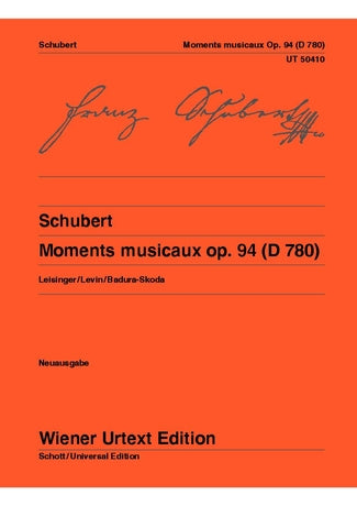 Schubert: Moments musicaux for piano - op. 94 D 780