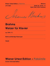 Brahms: Waltzes for piano - op. 39/15