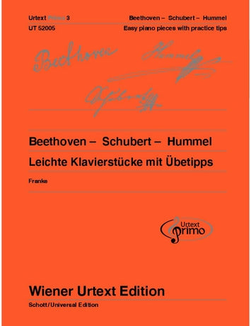 Ludwig van Beethoven / Franz Schubert / Johann Nepomuk Hummel: Urtext Primo Volume 3 for piano