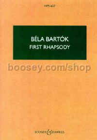 Bartók First Rhapsody for Violin and Orchestra Study Score