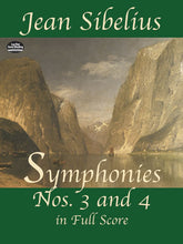 Sibelius Symphonies Nos. 3 and 4 in Full Score