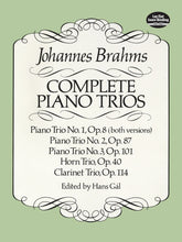 Brahms Complete Piano Trios in Full Score