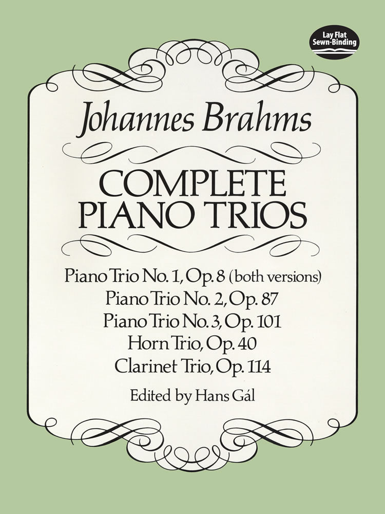 Brahms Complete Piano Trios in Full Score