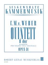 Weber Clarinet Quintet Opus 34